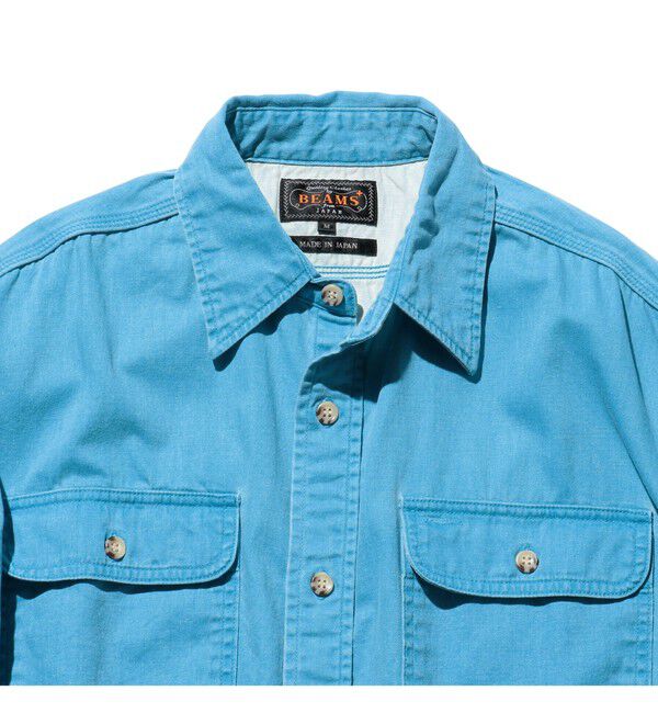 BEAMS PLUS「WORK Light Denim Pigment Coating」|シャツ・ブラウス|