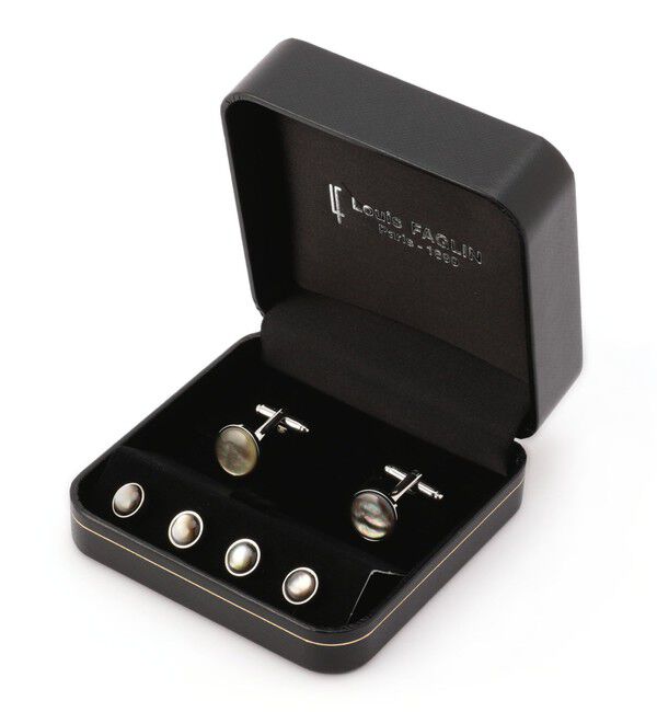 SHIPS「LOUIS FAGLIN: カフスリンクス＆スタッズ セット」|ネクタイピン・カフスボタン|