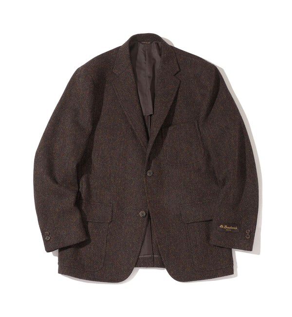 SHIPS「Southwick: CAMBRIDGE HarrisTweed 3B ジャケット」|テーラードジャケット|ブラウン