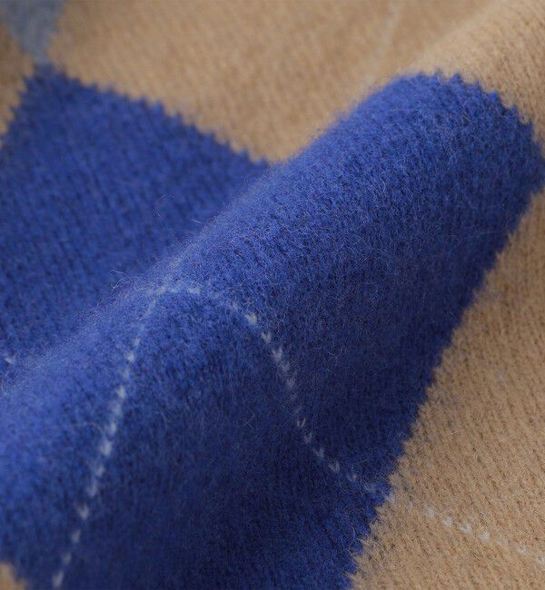 SHIPS「SHIPS: 12G イタリー ヤーン アーガイル クルーネック ニット プルオーバー」|ニット・セーター|