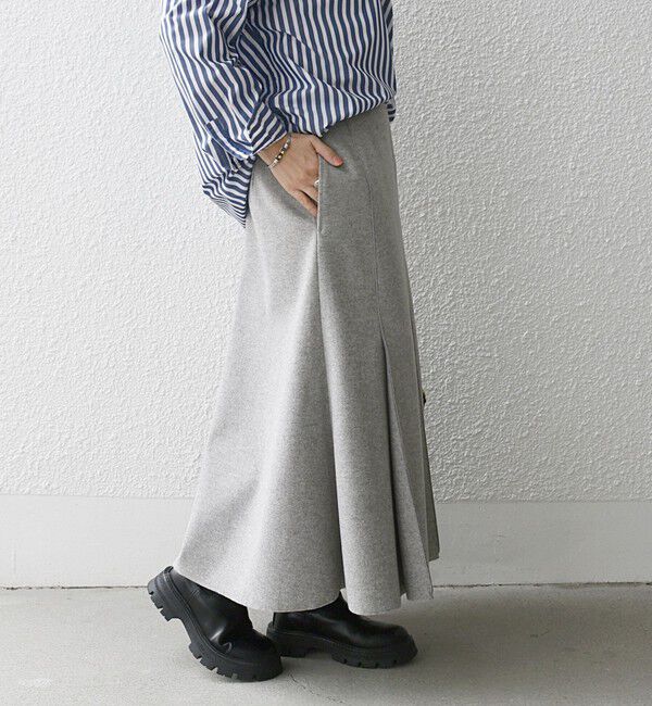 SHIPS any「SHIPS any: エア ニードル タック ミディ スカート」|スカート|