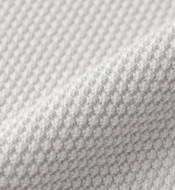 SHIPS「SHIPS: 〈洗濯機可能〉SOLOTEX(R) 7ゲージ コットン ピケ クルーネック ニット」|ニット・セーター|