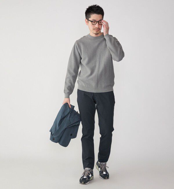 SHIPS「SHIPS: 〈洗濯機可能〉SOLOTEX(R) 7ゲージ コットン ピケ クルーネック ニット」|ニット・セーター|