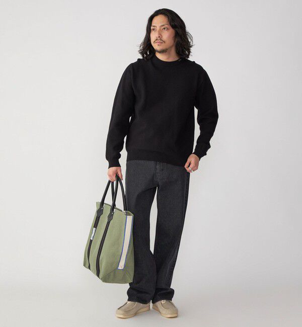 SHIPS「SHIPS: 〈洗濯機可能〉SOLOTEX(R) 7ゲージ コットン ピケ クルーネック ニット」|ニット・セーター|