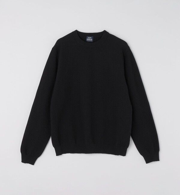 SHIPS「SHIPS: 〈洗濯機可能〉SOLOTEX(R) 7ゲージ コットン ピケ クルーネック ニット」|ニット・セーター|