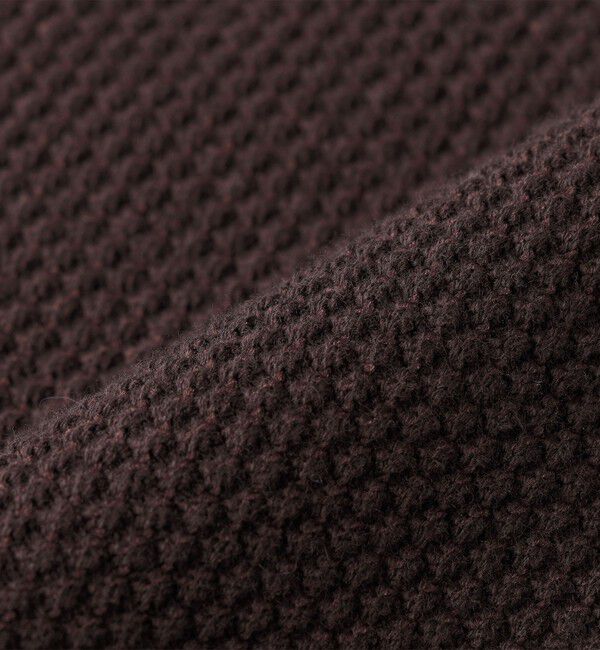 SHIPS「SHIPS: 〈洗濯機可能〉SOLOTEX(R) 7ゲージ コットン ピケ クルーネック ニット」|ニット・セーター|