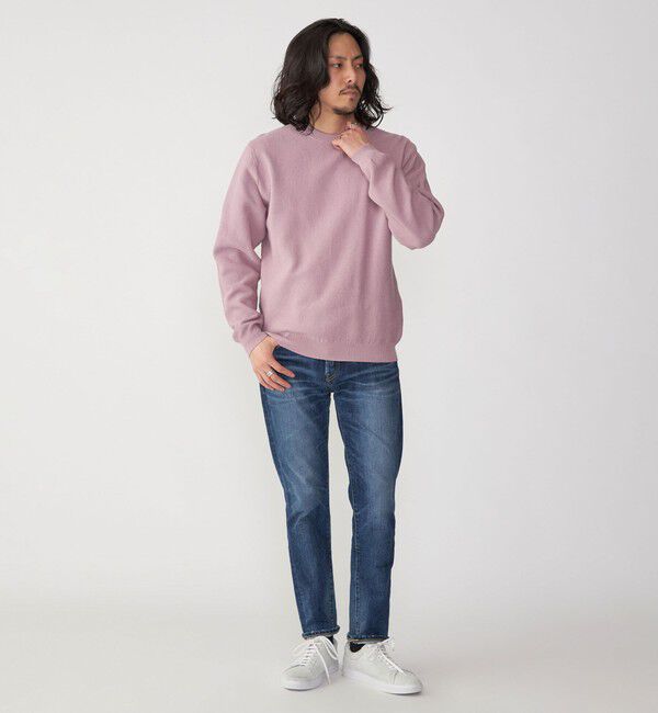 SHIPS「SHIPS: 〈洗濯機可能〉SOLOTEX(R) 7ゲージ コットン ピケ クルーネック ニット」|ニット・セーター|