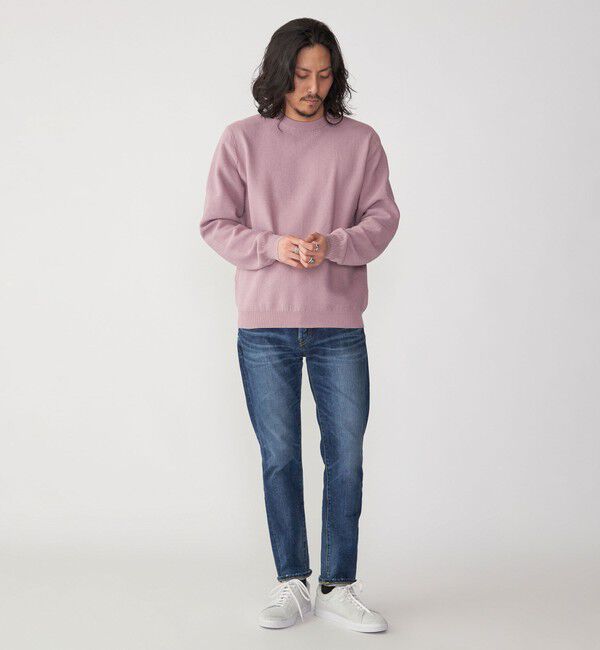 SHIPS「SHIPS: 〈洗濯機可能〉SOLOTEX(R) 7ゲージ コットン ピケ クルーネック ニット」|ニット・セーター|