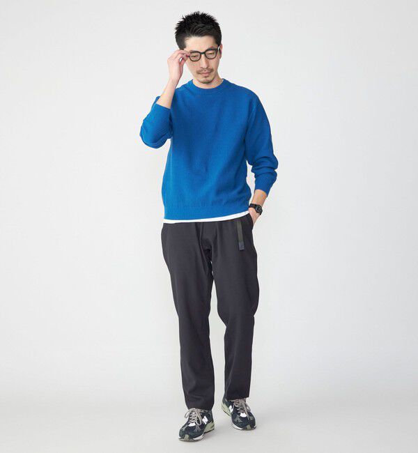 SHIPS「SHIPS: 〈洗濯機可能〉SOLOTEX(R) 7ゲージ コットン ピケ クルーネック ニット」|ニット・セーター|