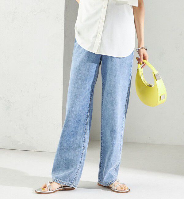 SHIPS for women「〈洗濯機可能〉ストレート フィット デニム パンツ」|デニム|