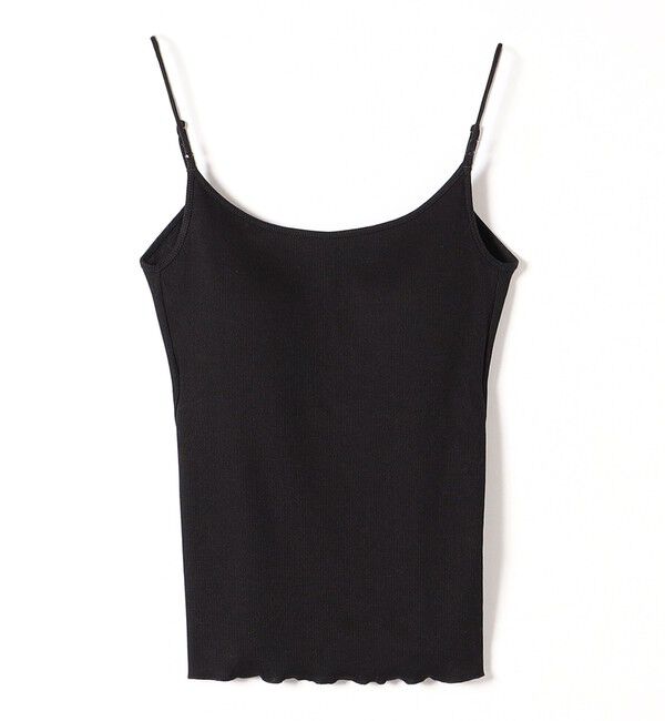 quaranciel「quaranciel:〈洗濯機可能〉バックオープン カップ付き リブ キャミソール」|インナー|