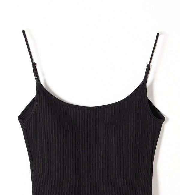 quaranciel「quaranciel:〈洗濯機可能〉バックオープン カップ付き リブ キャミソール」|インナー|