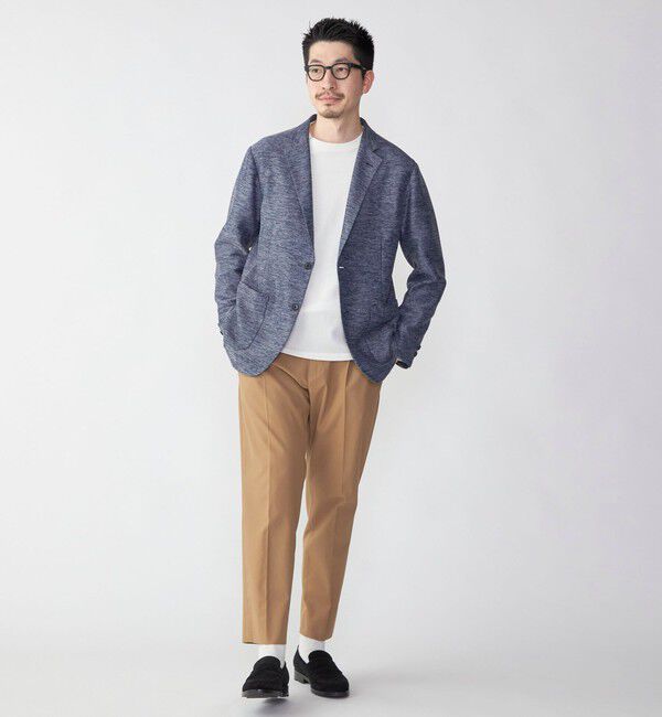 SHIPS「SHIPS: 〈手洗い可能〉14ゲージ TEXBRID(R) リネン クルーネック ニット」|ニット・セーター|