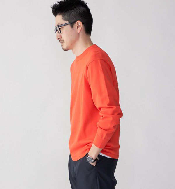 SHIPS「SHIPS: 〈手洗い可能〉14ゲージ TEXBRID(R) リネン クルーネック ニット」|ニット・セーター|