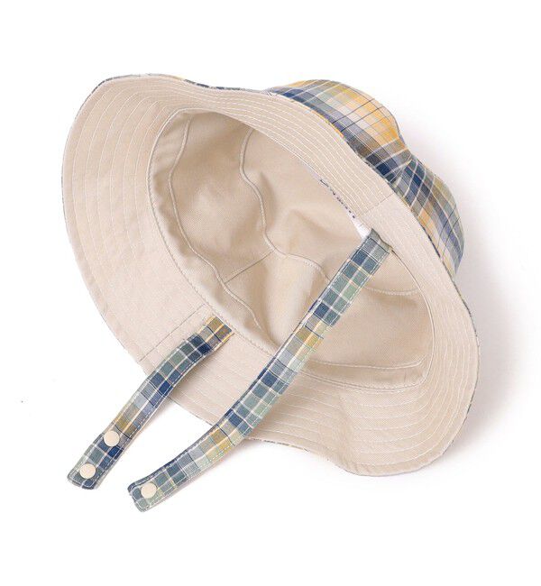 SHIPS KIDS「SHIPS KIDS:チェック リバーシブル バケット ハット」|ハット|