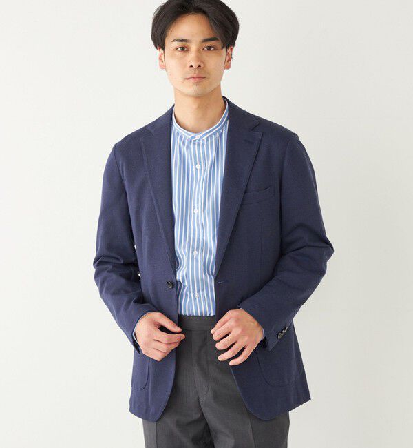 SHIPS Colors 「SHIPS Colors:〈手洗い可能〉サーフニット ジャケット」|テーラードジャケット|