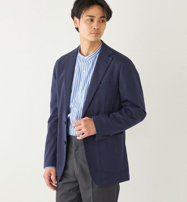 SHIPS Colors 「SHIPS Colors:〈手洗い可能〉サーフニット ジャケット」|テーラードジャケット|