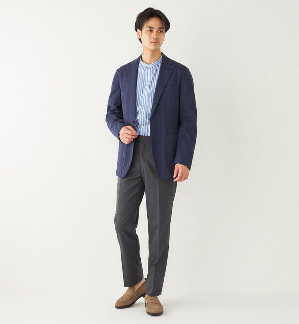 SHIPS Colors 「SHIPS Colors:〈手洗い可能〉サーフニット ジャケット」|テーラードジャケット|