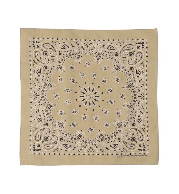 SHIPS for women「 USA PAISLEY BANDANNAS:ペイズリー バンダナ」|バンダナ・スカーフ|ベージュ系