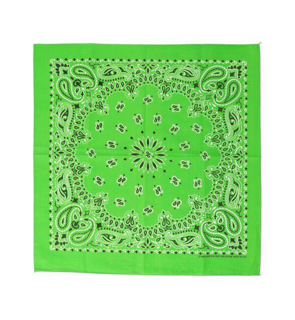 SHIPS for women「 USA PAISLEY BANDANNAS:ペイズリー バンダナ」|バンダナ・スカーフ|ライム