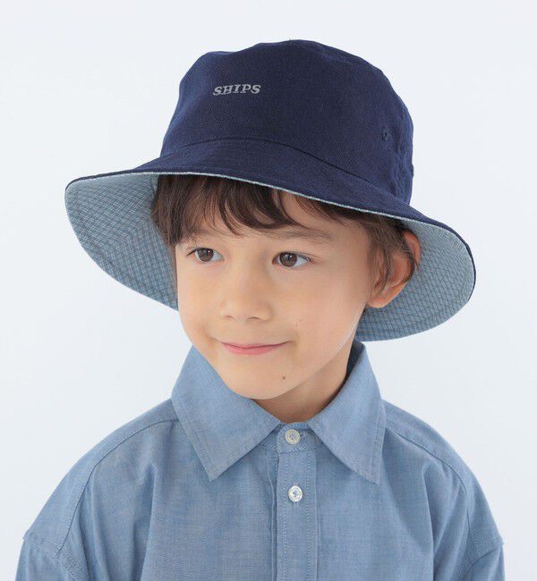 SHIPS KIDS「SHIPS KIDS:コットン リバーシブル ハット」|ハット|