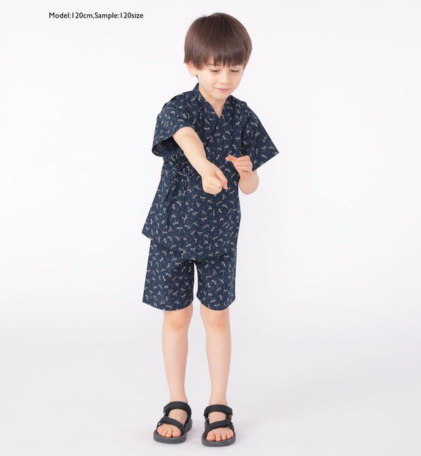SHIPS KIDS「【WEB限定】SHIPS KIDS:100～130cm / 花柄/トンボ柄 甚平」|その他|