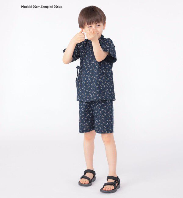 SHIPS KIDS「【WEB限定】SHIPS KIDS:100～130cm / 花柄/トンボ柄 甚平」|その他|