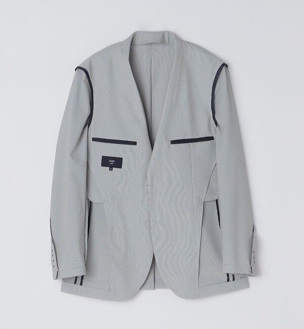 SHIPS Colors 「SHIPS Colors:CLEAR EFFECT(R) サッカージャケット(セットアップ対応可能)」|テーラードジャケット|