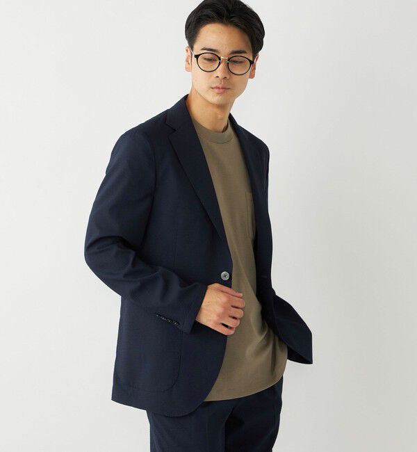 SHIPS Colors 「SHIPS Colors:CLEAR EFFECT(R) サッカージャケット(セットアップ対応可能)」|テーラードジャケット|