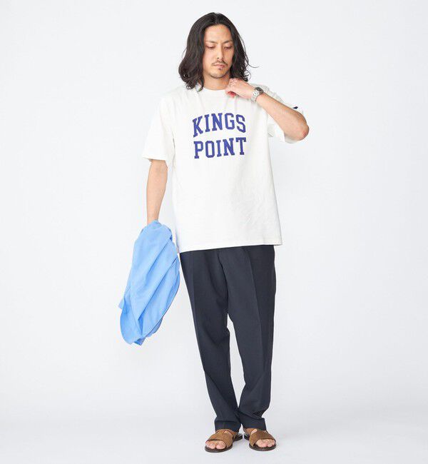 SHIPS「【SHIPS別注】KINGS POINT: ロゴ プリント 半袖 Tシャツ」|Tシャツ・カットソー|