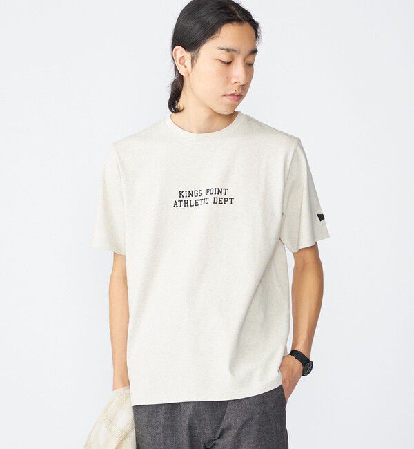SHIPS「【SHIPS別注】KINGS POINT: ロゴ プリント 半袖 Tシャツ」|Tシャツ・カットソー|