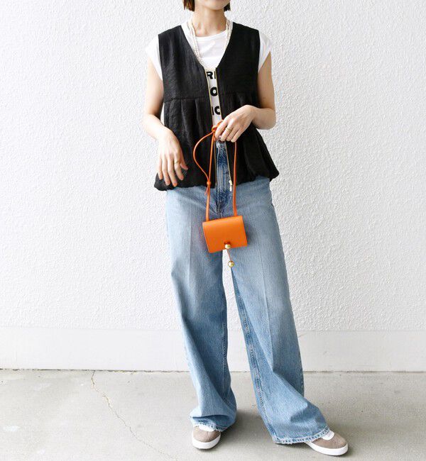 SHIPS for women「〈手洗い可能〉サテン タック バルーン ジレ」|ベスト・ジレ|