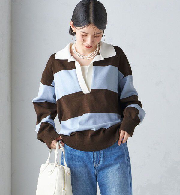 SHIPS for women「【SHIPS別注】WRAPINKNOT:ラガー ニット」|ニット・セーター|