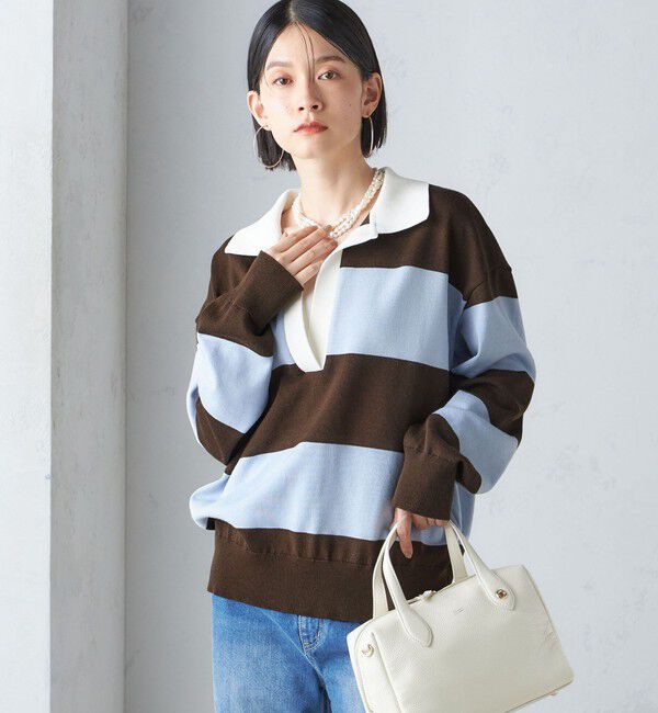 SHIPS for women「【SHIPS別注】WRAPINKNOT:ラガー ニット」|ニット・セーター|