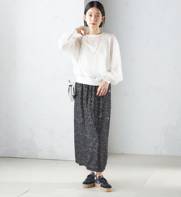 SHIPS for women「〈手洗い可能〉ダブル シアー ニット プルオーバー」|ニット・セーター|