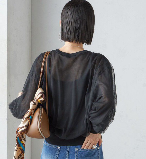 SHIPS for women「〈手洗い可能〉ダブル シアー ニット プルオーバー」|ニット・セーター|