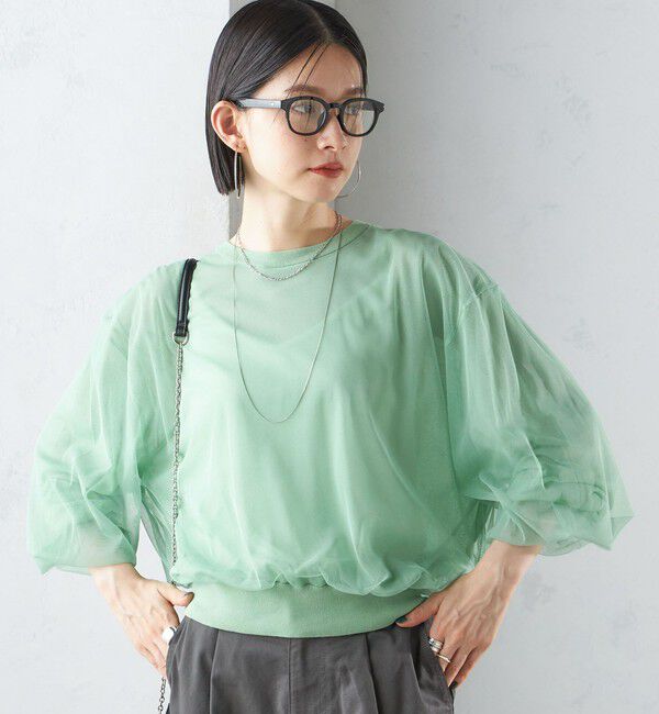 SHIPS for women「〈手洗い可能〉ダブル シアー ニット プルオーバー」|ニット・セーター|