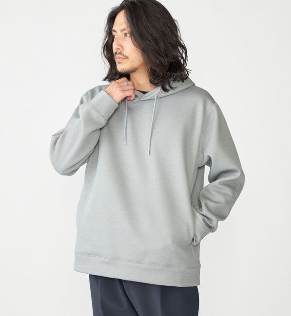 SHIPS「SHIPS:〈手洗い可能〉ハイゲージ ミラノリブ ポンチ パーカー」|パーカー|グレー