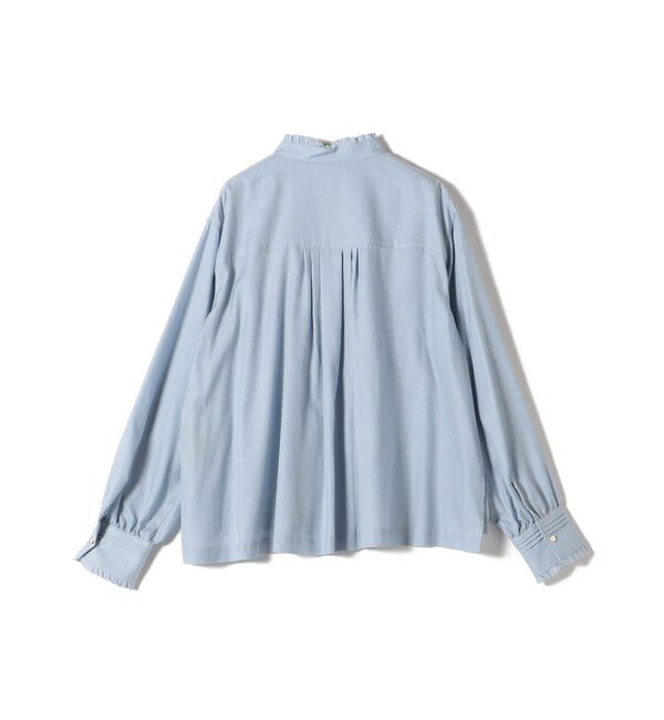 SHIPS for women「〈手洗い可能〉フリル ネック フロント ギャザー ブラウス」|シャツ・ブラウス|