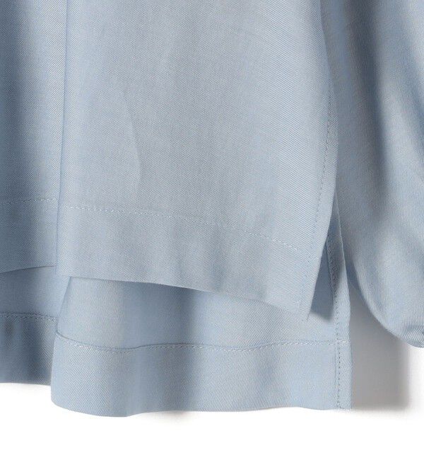 SHIPS for women「〈手洗い可能〉フリル ネック フロント ギャザー ブラウス」|シャツ・ブラウス|