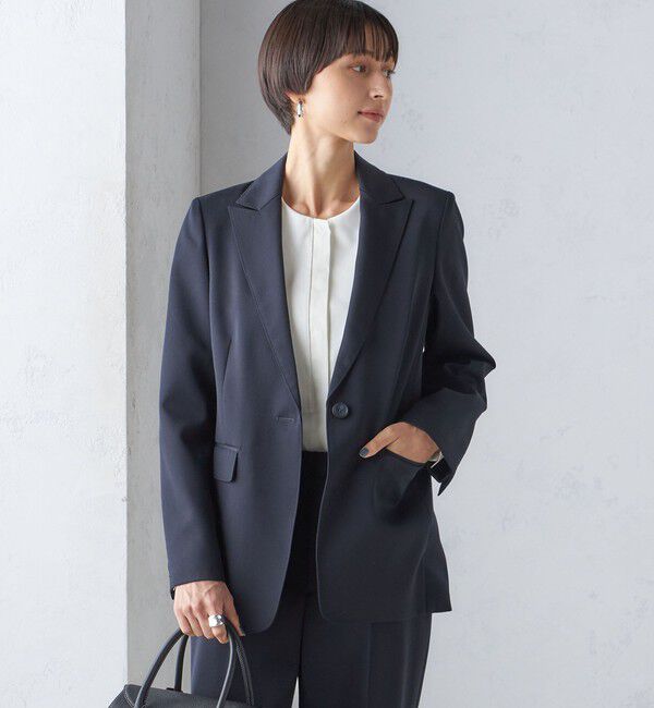 SHIPS for women「タキシード テーラード 1ボタン ジャケット」|テーラードジャケット|