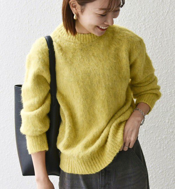 SHIPS any「SHIPS any:〈手洗い可能〉シャギー クルーネック ニット プルオーバー」|ニット・セーター|