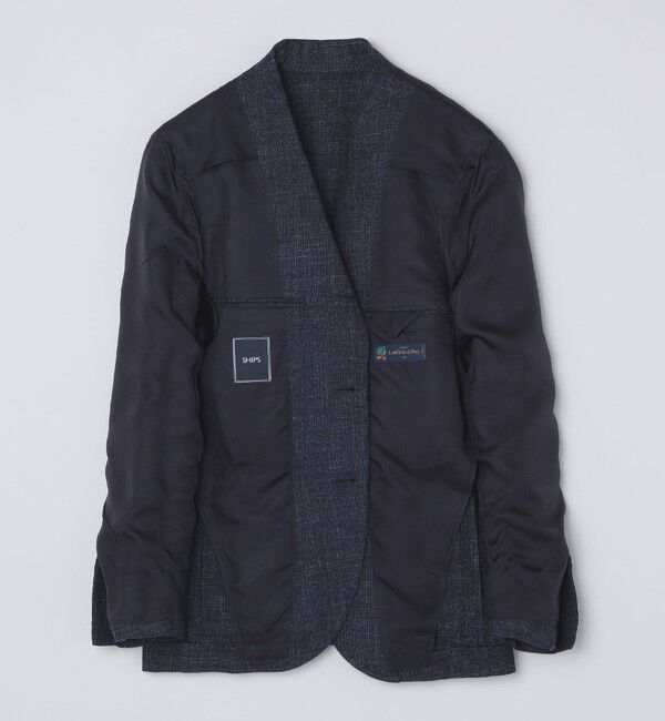 SHIPS「SHIPS: Di Pray メランジ ネイビー ジャケット」|テーラードジャケット|