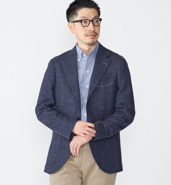 SHIPS「SHIPS: Di Pray メランジ ネイビー ジャケット」|テーラードジャケット|