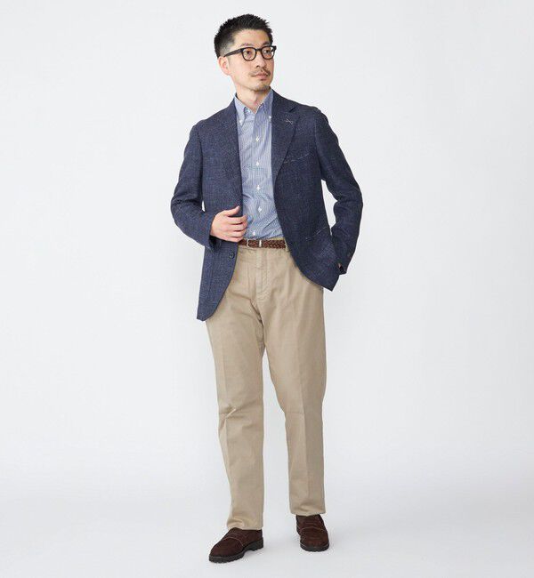 SHIPS「SHIPS: Di Pray メランジ ネイビー ジャケット」|テーラードジャケット|