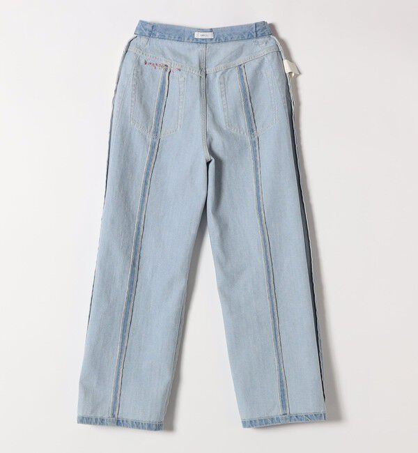 SHIPS any「SHIPS any:〈洗濯機可能〉サイドライン ストレート ワイド デニム パンツ［SHIPS any DENIM］」|デニム|
