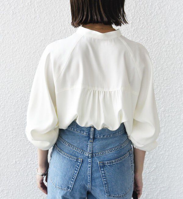 SHIPS for women「〈手洗い可能〉メタル ボタン シャンブレー ブラウス」|シャツ・ブラウス|