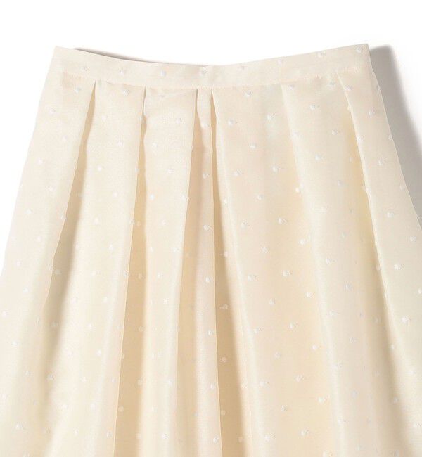 SHIPS for women「〈手洗い可能〉オーガンジー ドット 刺繍 フレア スカート」|スカート|