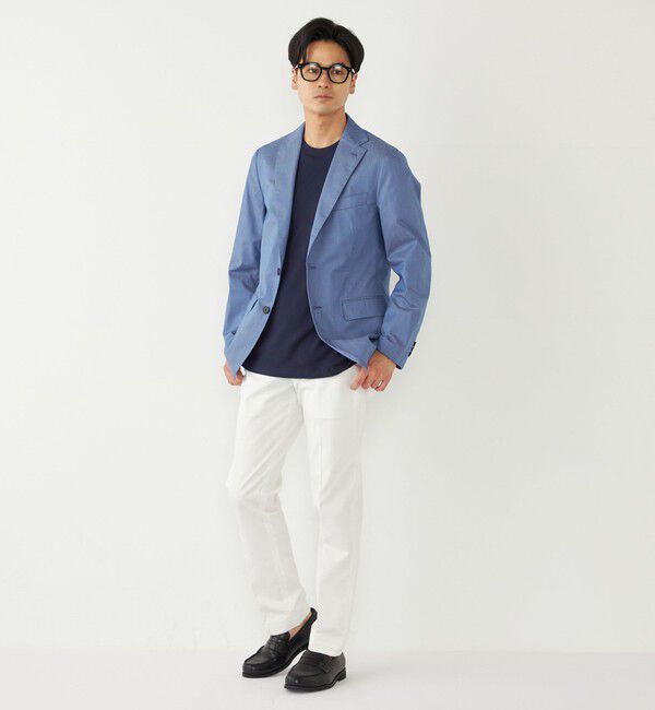 SHIPS Colors 「SHIPS Colors:〈洗濯機可能〉デニム ライク ジャケット(セットアップ対応可能)」|テーラードジャケット|