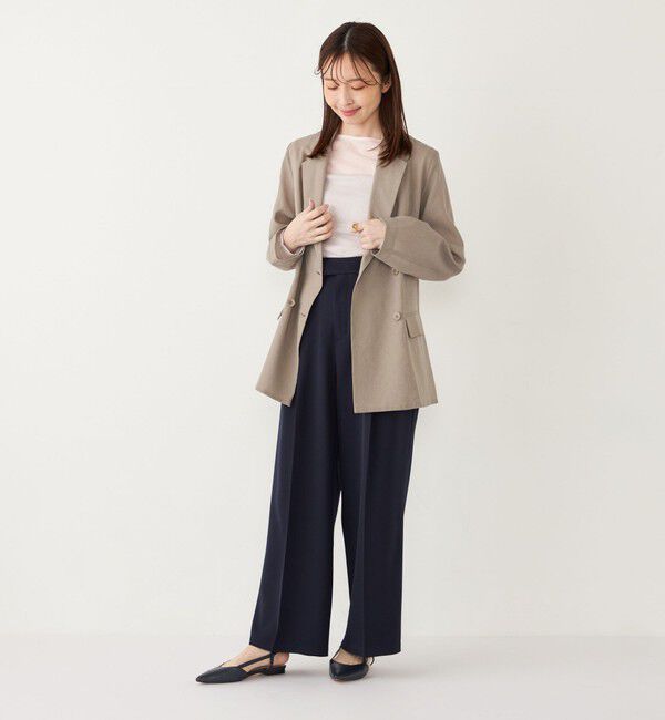 SHIPS Colors 「《一部追加予約》SHIPS Colors:〈手洗い可能〉シアー リネンライク ダブルジャケット◆」|テーラードジャケット|